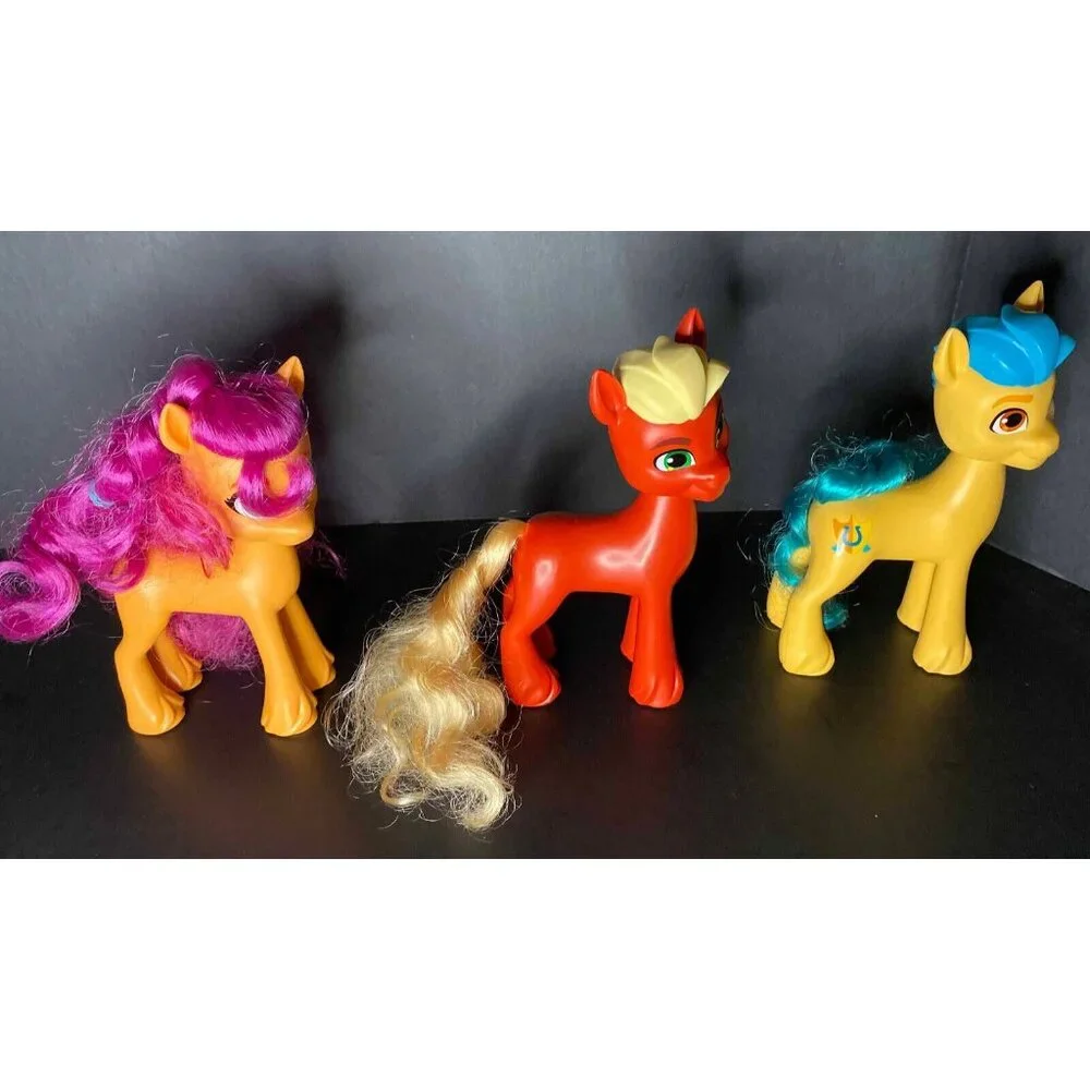 Lot of 3 My Little Pony Shining Adventures Deputy Sprout Hitch Sunny Figures